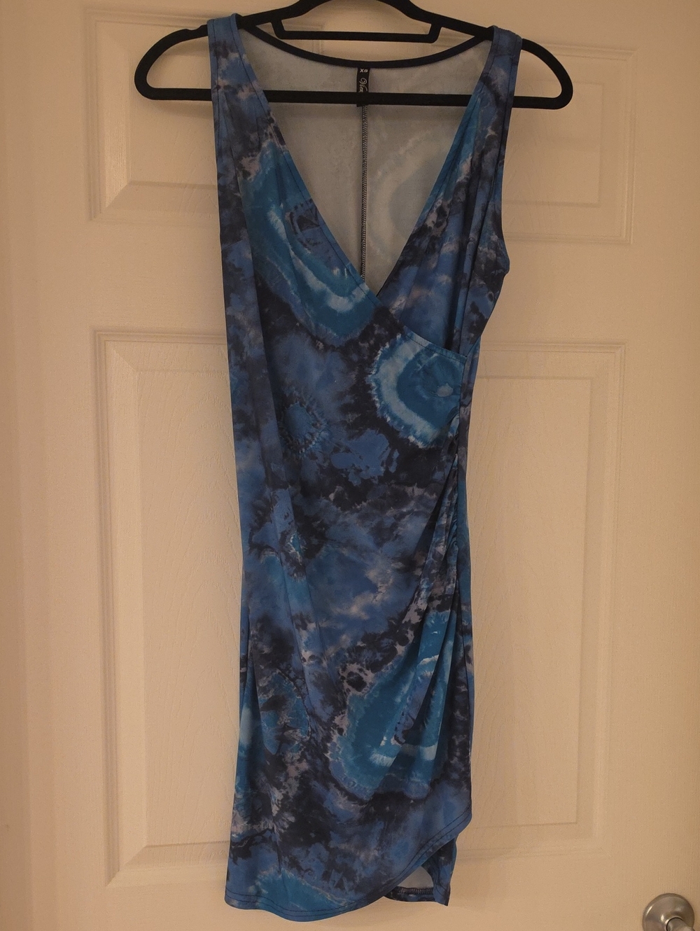 Deborah Viereck Blue Tie-Dye Dress XS